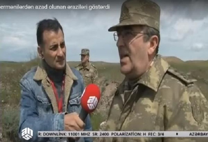 Azad edilmiş ərazi, vurulmuş tanklar - VİDEO